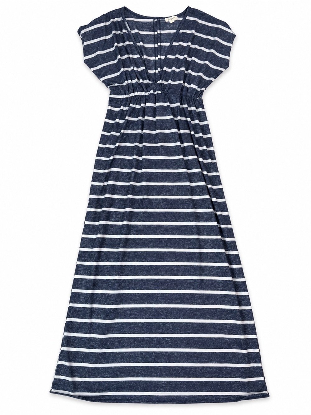 Exist Navy and White Striped Casual Maxi Dress